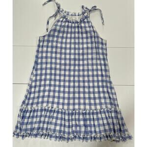 Signature by Robbie Lee Blue and White Check Dress Size XL